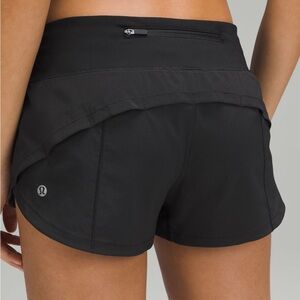 NWT💎2025 Lululemon Speed Up Shorts Low Rise 2.5 inseam Black Size 12